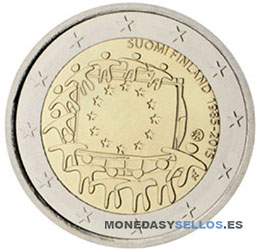 Moneda-2-€-Finlandia-2015-Bandera