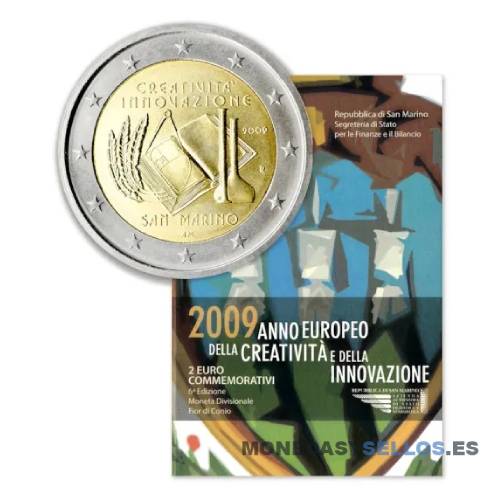 2 EUROS CONMEMORATIVOS SAN MARINO 2009
