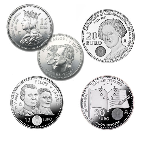 Monedas Conmemorativas 12-20-30 Euros